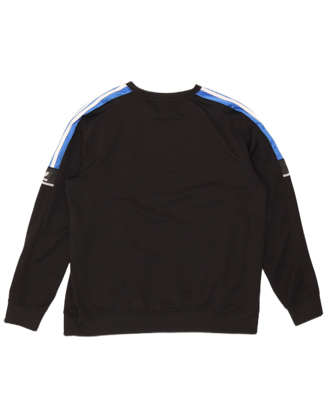 Adidas Mens Graphic Sweatshirt Jumper XL Black Colourblock Polyester
