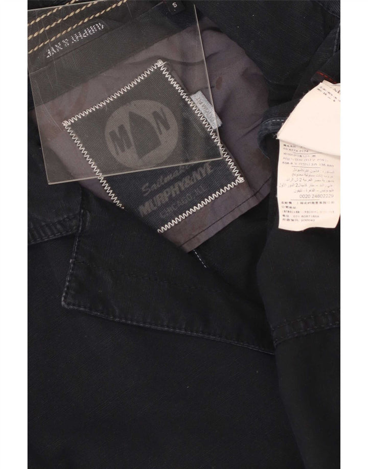 Murphy & Nye Mens 3 Button Blazer Jacket UK 36 Small Navy Blue Cotton