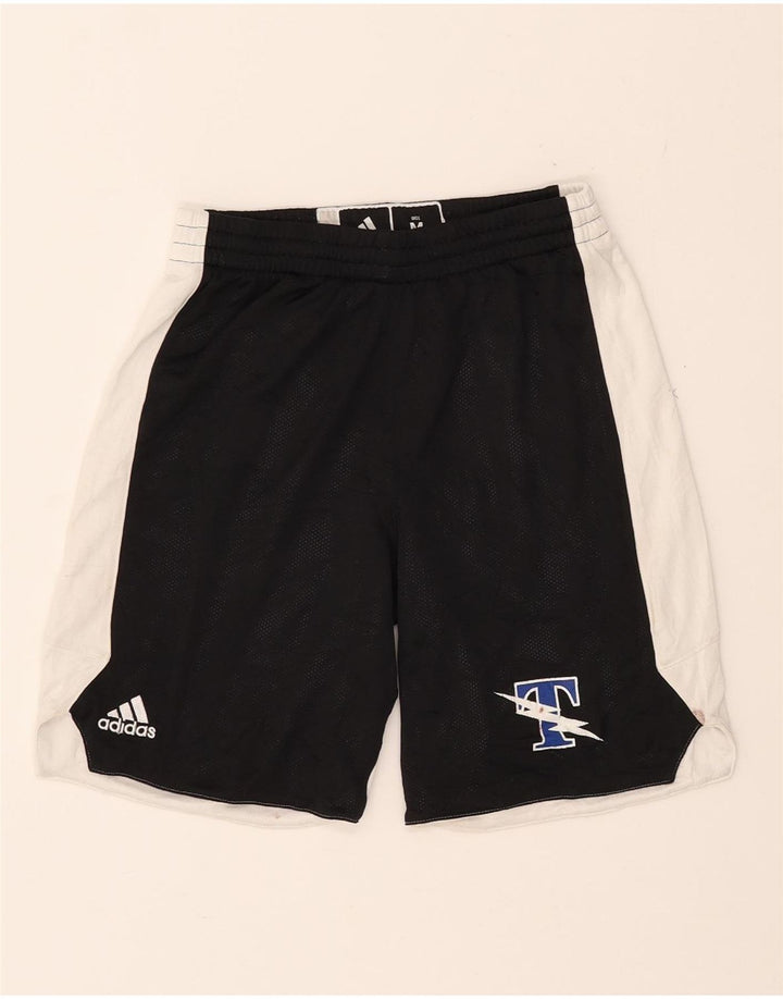 ADIDAS Boys Graphic Sport Shorts 9-10 Years Medium  Black Colourblock Vintage Adidas and Second-Hand Adidas from Messina Hembry 