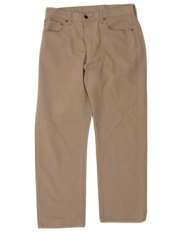 Levi's Mens 517 Straight Casual Trousers W34 L28 Beige Cotton