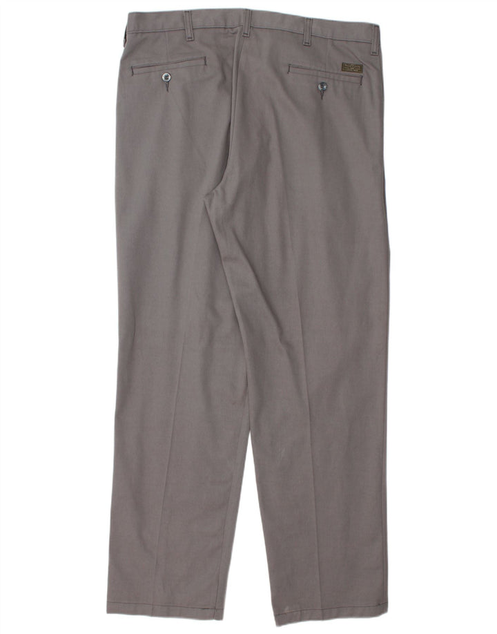 LEE Mens Pegged Chino Trousers W36 L32  Grey Cotton