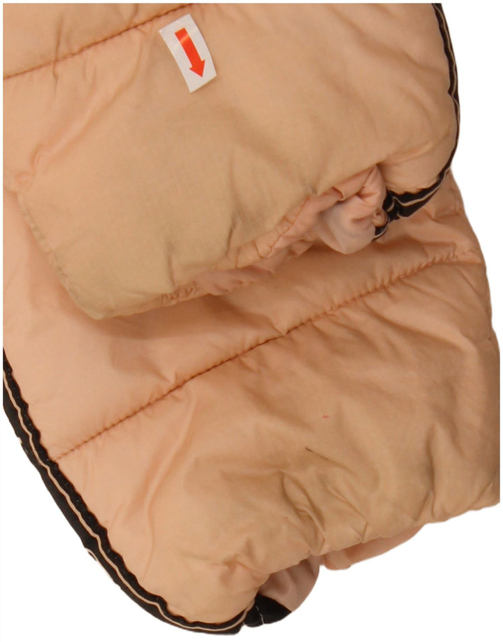 Champion Womens Padded Jacket UK 14 Medium Pink Colourblock Polyamide