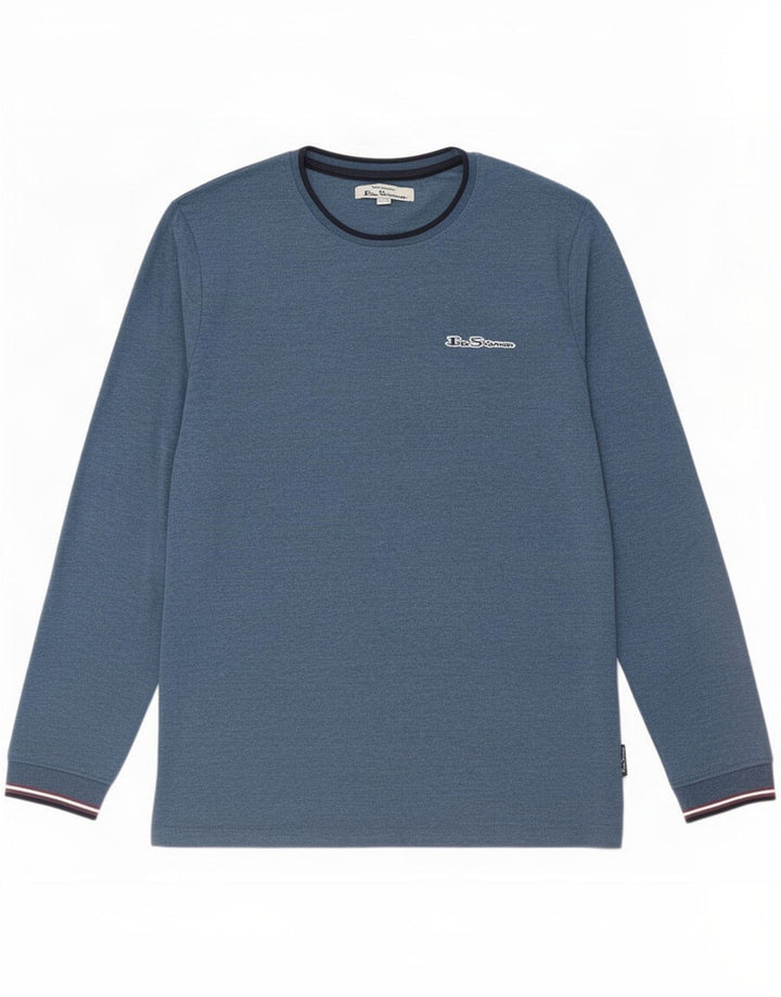 Ben Sherman Boys Top Long Sleeve 14-15 Years Blue Cotton
