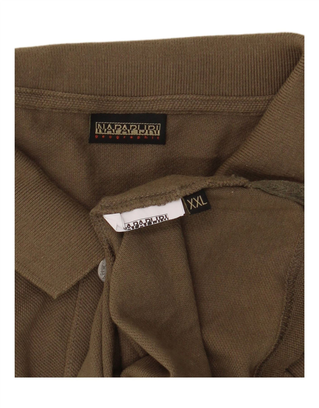 Napapijri Mens Polo Shirt 2XL Khaki