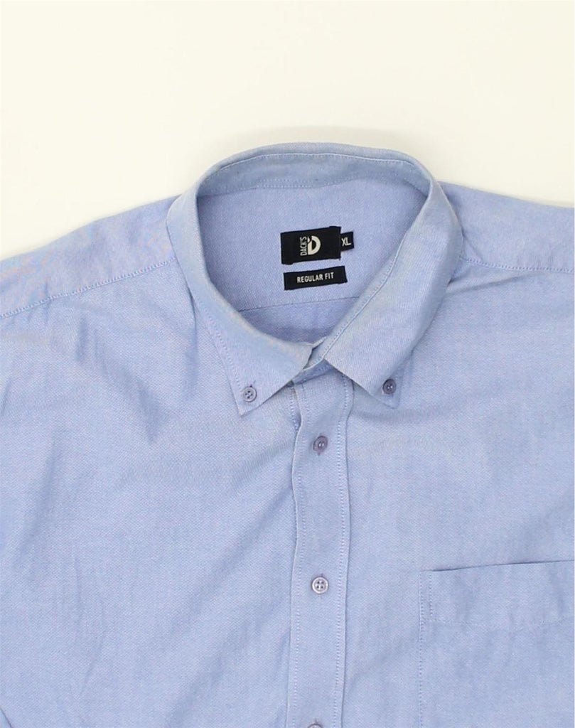 DACK'S Mens Regular Fit Shirt XL Blue Cotton | Vintage Dack's | Thrift | Second-Hand Dack's | Used Clothing | Messina Hembry 