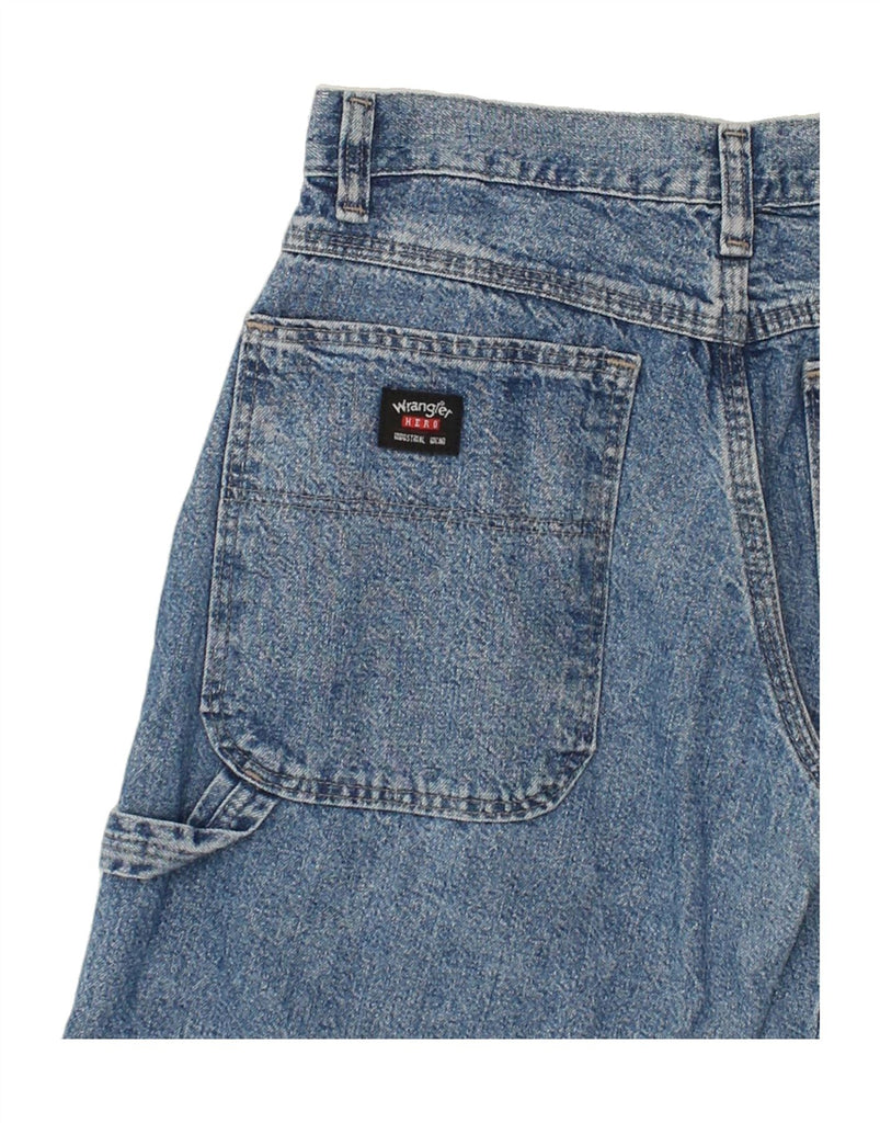 WRANGLER Womens Husky Straight Jeans UK 12 Medium W26 L26 Blue Cotton | Vintage Wrangler | Thrift | Second-Hand Wrangler | Used Clothing | Messina Hembry 