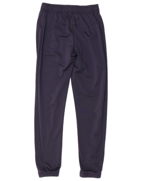 ADIDAS Boys Tracksuit Trousers Joggers 11-12 Years Navy Blue Polyester