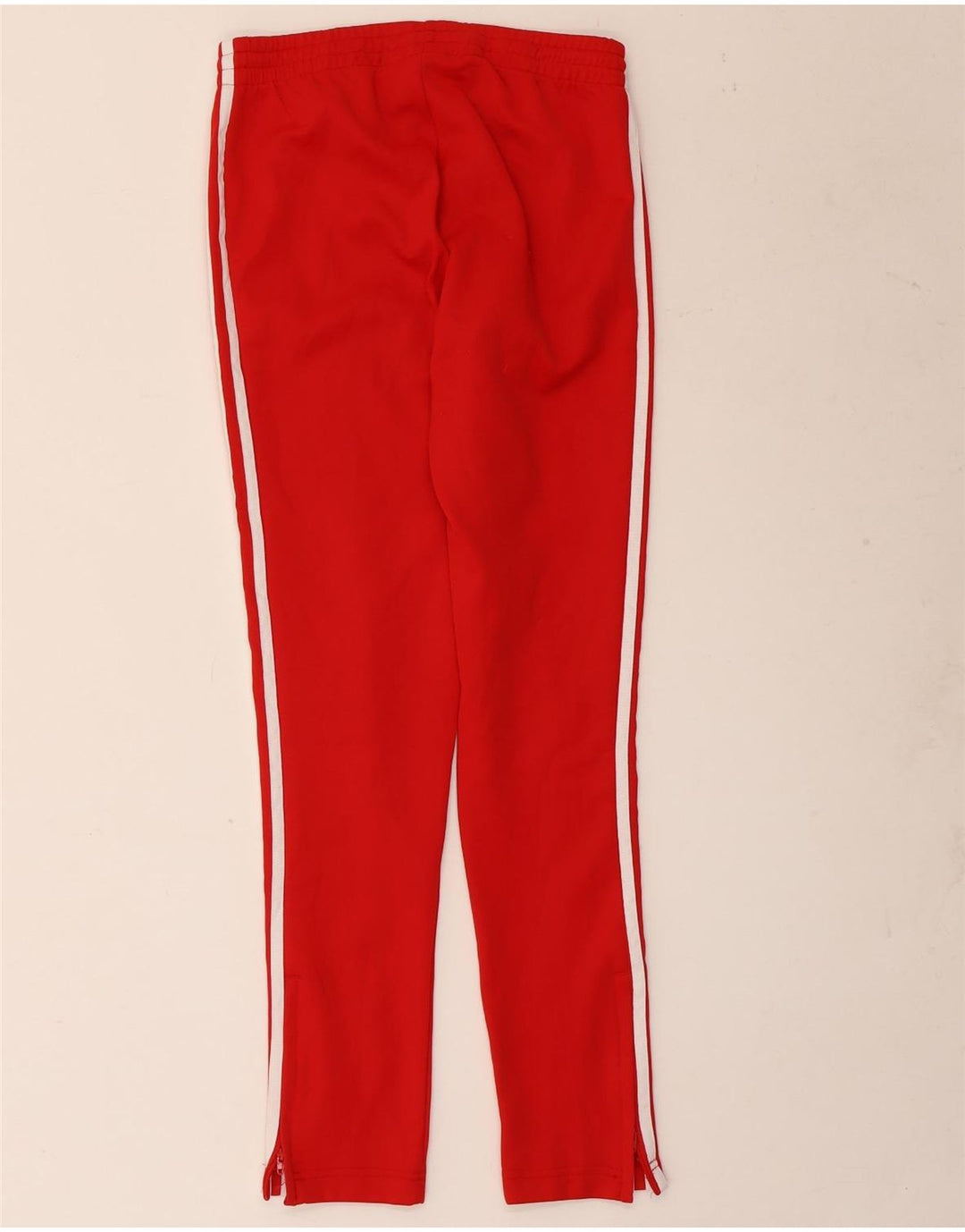 Adidas Womens Tracksuit Trousers UK 8 Small Red Polyester