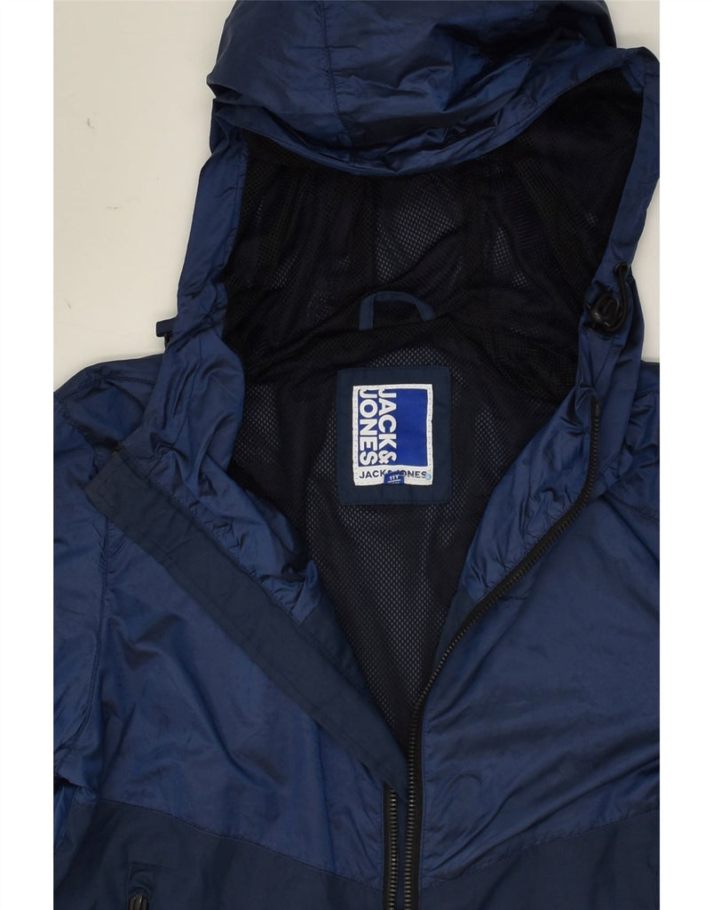 JACK & JONES Boys Hooded Rain Jacket 11-12 Years Navy Blue | Vintage Jack & Jones | Thrift | Second-Hand Jack & Jones | Used Clothing | Messina Hembry 