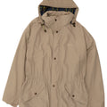 Bailo Mens Hooded Rain Jacket UK 38 Medium Beige Cotton