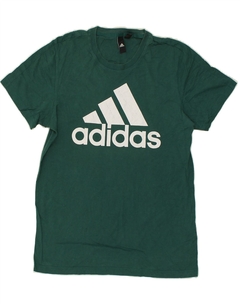 ADIDAS Mens Graphic T-Shirt Top Medium Green Cotton | Vintage Adidas | Thrift | Second-Hand Adidas | Used Clothing | Messina Hembry 