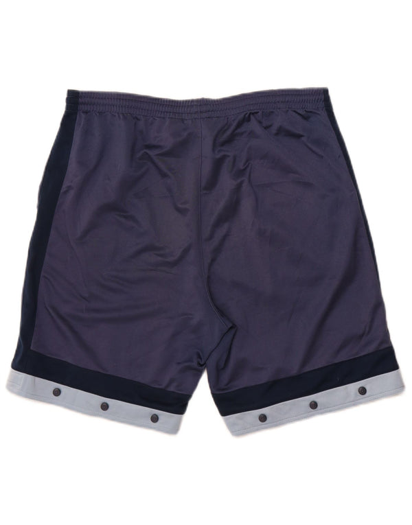 Lotto Mens Sport Shorts UK 40/42 Large Navy Blue Colourblock Polyester
