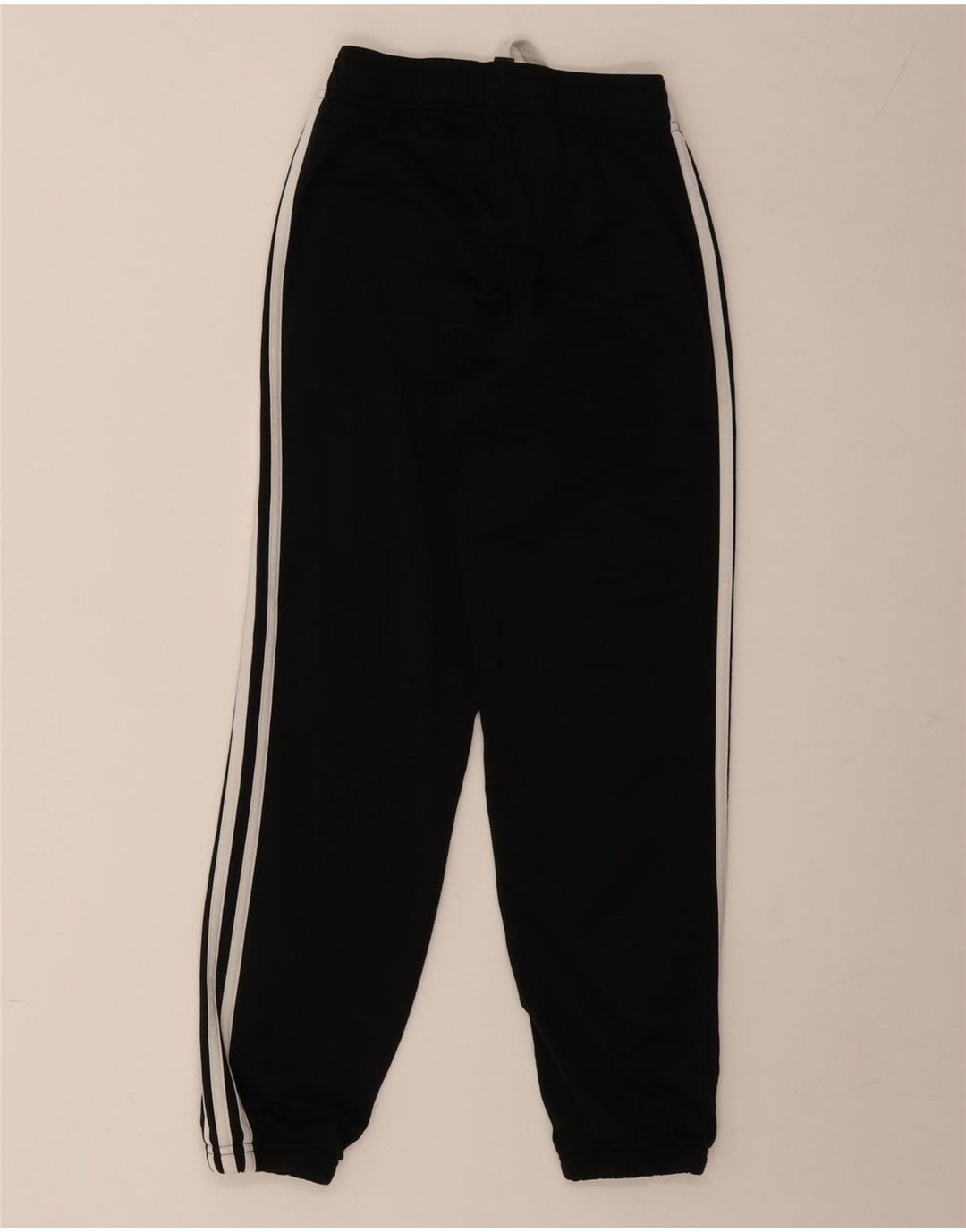 Adidas Boys Tracksuit Trousers Joggers 9-10 Years Black Polyester