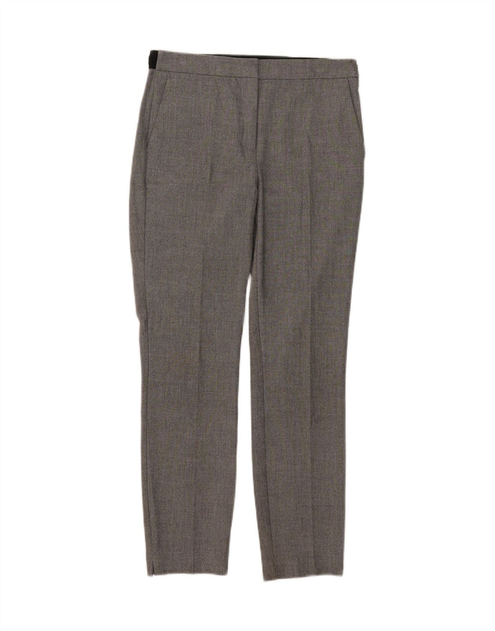 Zara Womens Slim Suit Trousers Small W26 L27 Grey Polyester