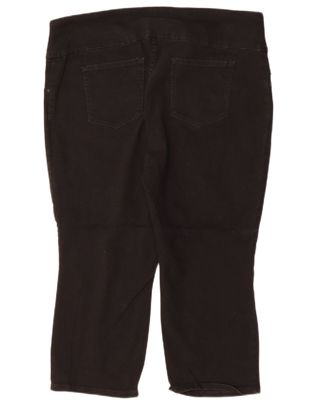 LEE Womens Sculpting Mid Rise Capri Trousers US 20 3XL W40 L22 Black