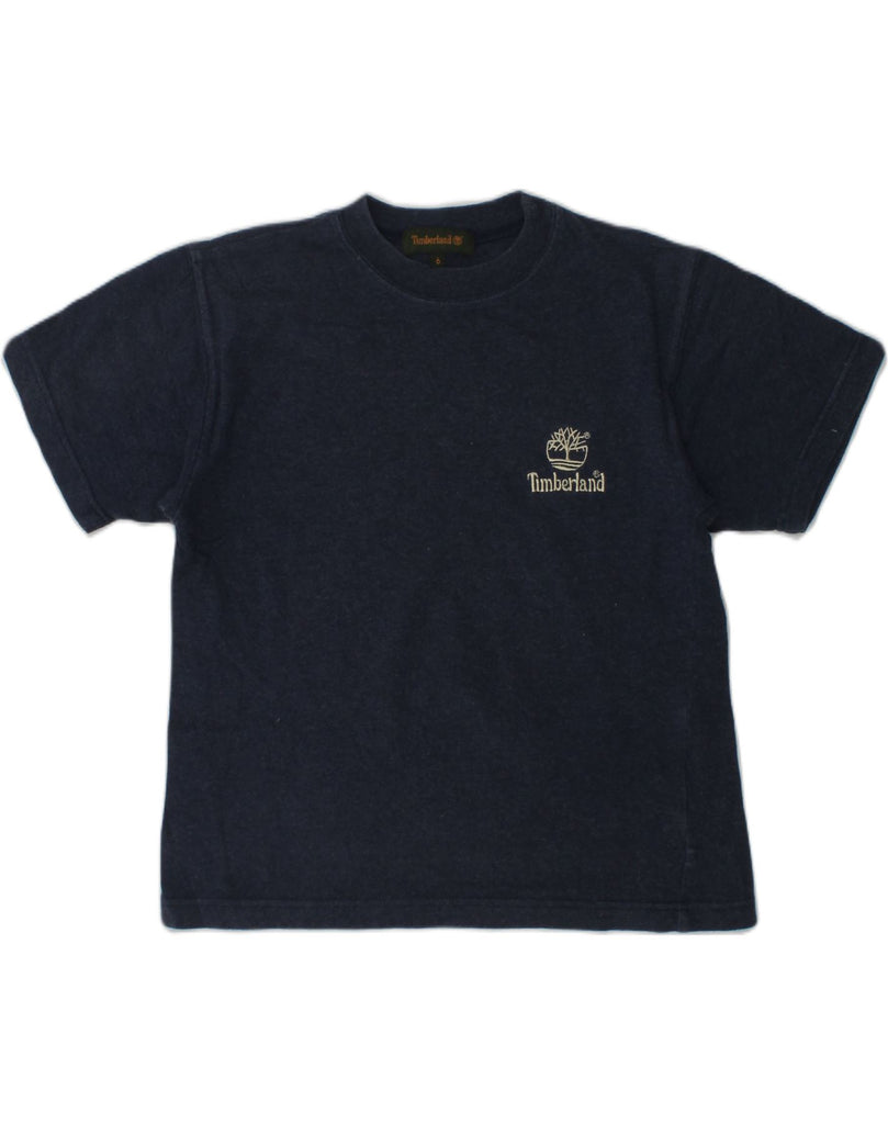 TIMBERLAND Boys T-Shirt Top 5-6 Years Navy Blue Cotton | Vintage Timberland | Thrift | Second-Hand Timberland | Used Clothing | Messina Hembry 