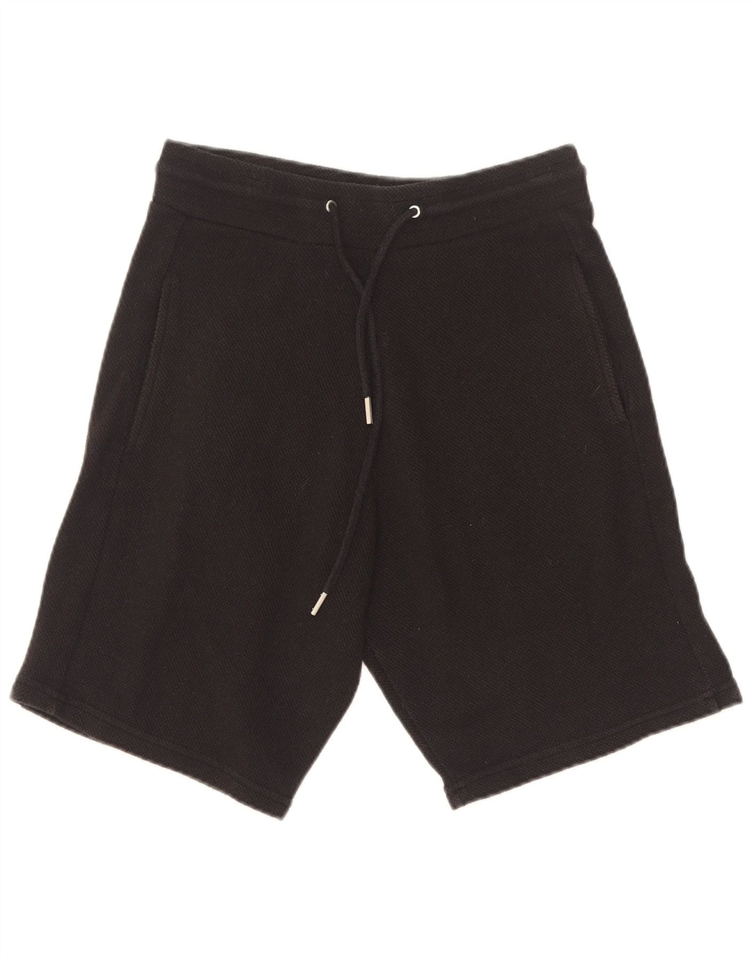 Zara Womens Sport Shorts UK 10 Small Black Cotton