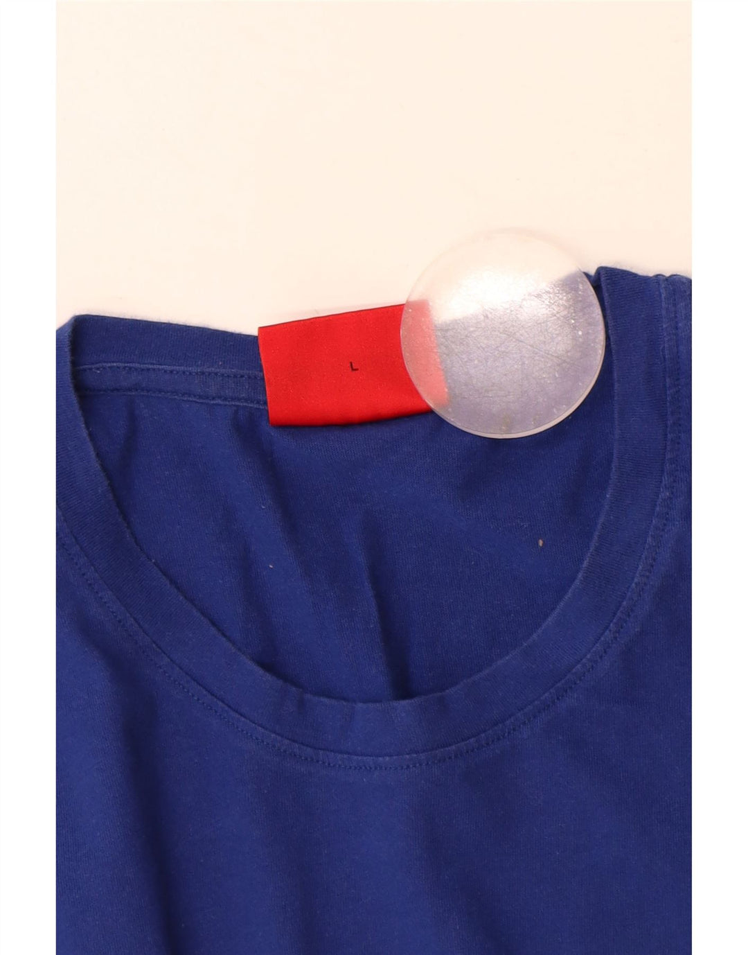 Hugo Boss Mens T-Shirt Top Large Blue Cotton