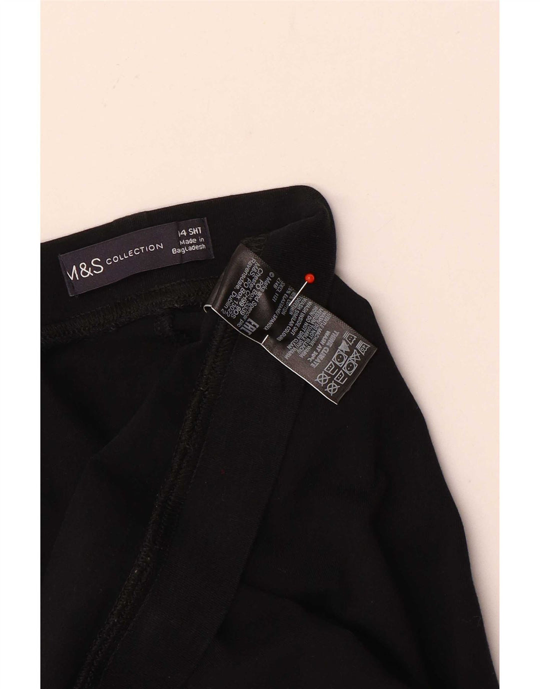 Marks & Spencer Womens Leggings UK 14 Large Black Cotton