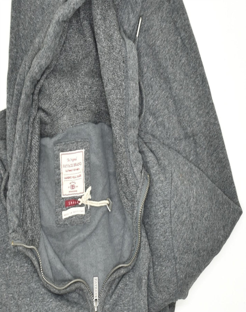 FAT FACE Mens Zip Hoodie Sweater Small Grey Cotton | Vintage | Thrift | Second-Hand | Used Clothing | Messina Hembry 