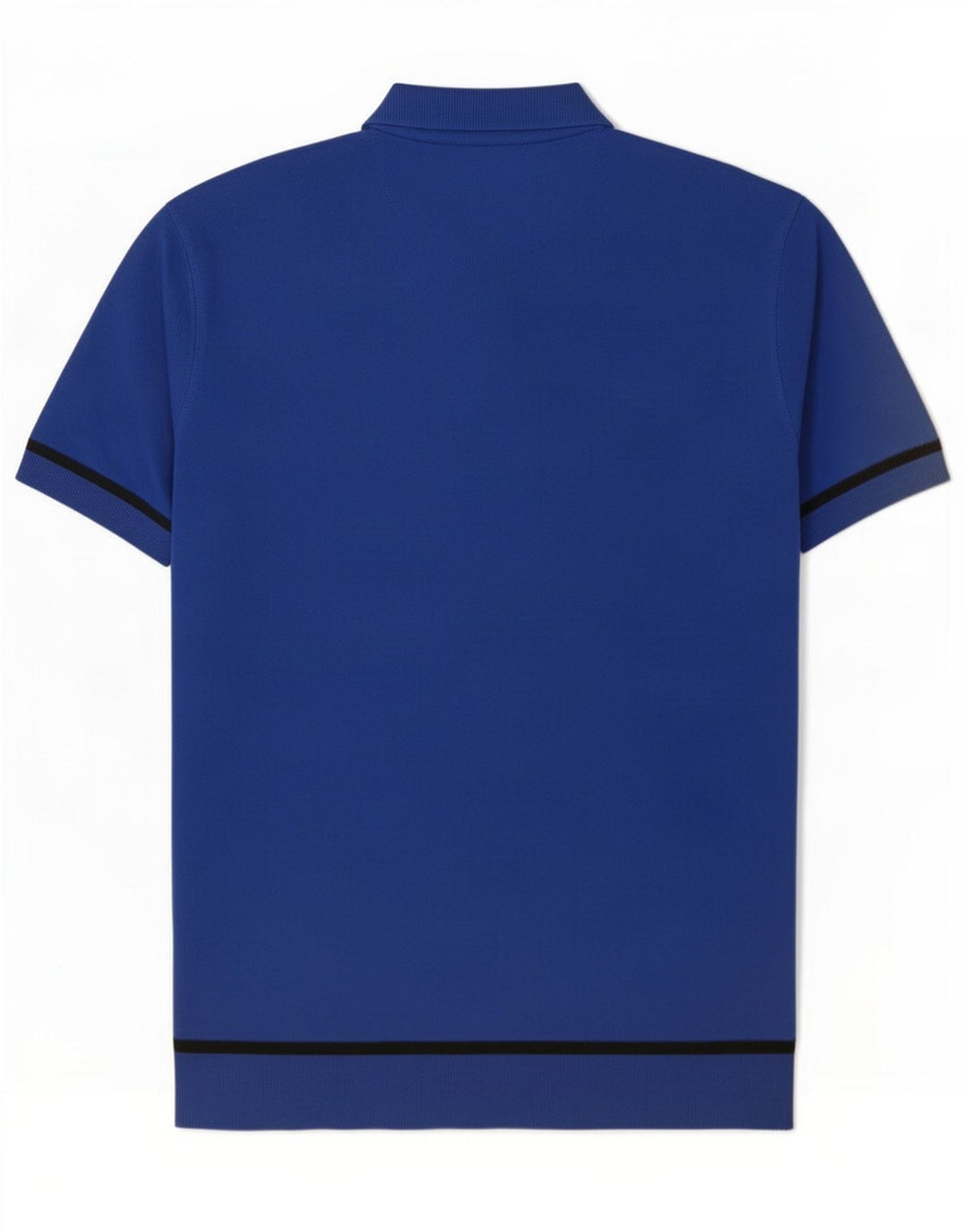 Massimo Dutti Mens Polo Shirt Large Blue Striped