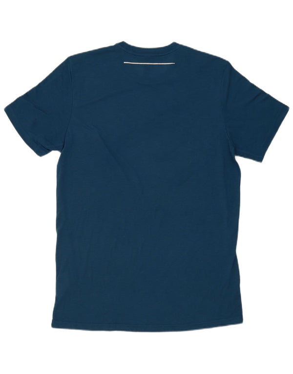 Adidas Mens Aeroready T-Shirt Top Medium Blue Polyester
