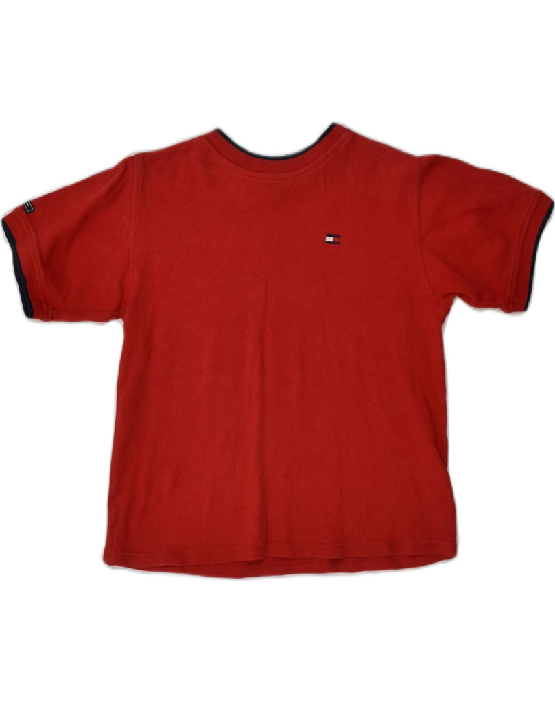 TOMMY HILFIGER Boys T-Shirt Top 6-7 Years Red Cotton | Vintage Tommy Hilfiger | Thrift | Second-Hand Tommy Hilfiger | Used Clothing | Messina Hembry 