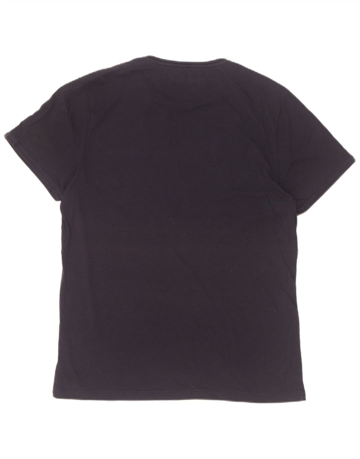 Napapijri Mens Graphic T-Shirt Top Large Navy Blue