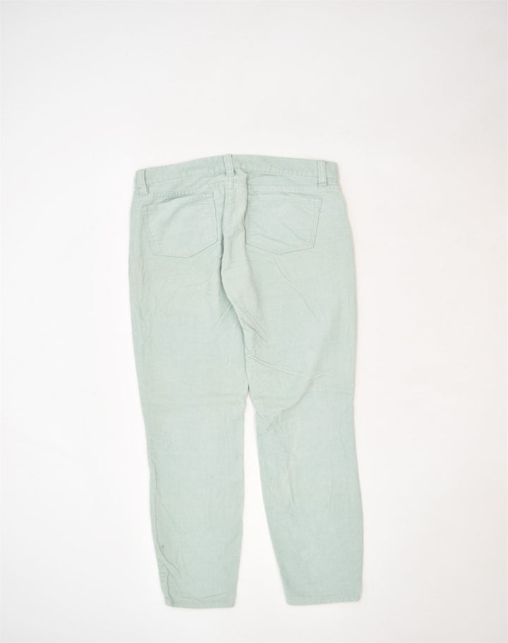 J. CREW Womens Toothpick Tapered Corduroy Trousers W26 L28 Turquoise | Vintage | Thrift | Second-Hand | Used Clothing | Messina Hembry 