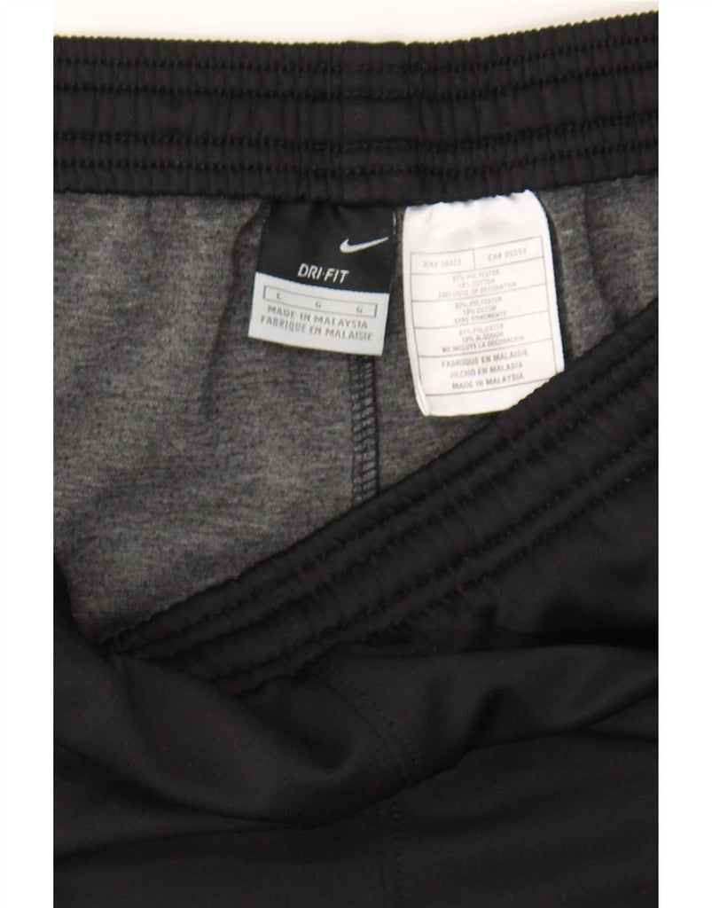 NIKE Mens Dri Fit Tracksuit Trousers Large Black Polyester Vintage Nike and Second-Hand Nike from Messina Hembry 