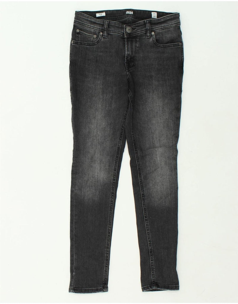 JACK & JONES Girls Liam Skinny Jeans 11-12 Years W26 L24 Black Cotton | Vintage Jack & Jones | Thrift | Second-Hand Jack & Jones | Used Clothing | Messina Hembry 