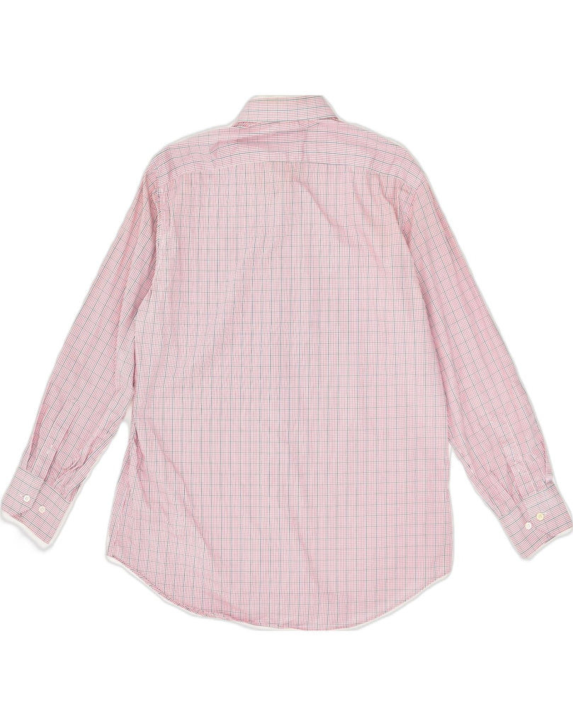 MASSIMO DUTTI Mens Shirt Size 16 1/2 Large Pink Check Cotton | Vintage Massimo Dutti | Thrift | Second-Hand Massimo Dutti | Used Clothing | Messina Hembry 