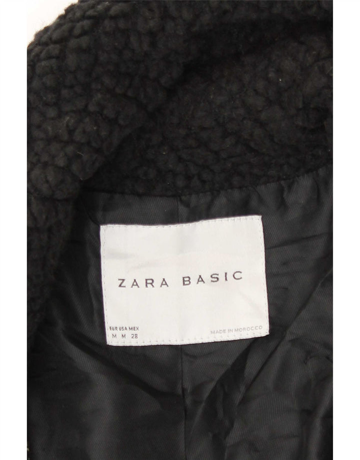 Zara Womens Jacket UK 12 Medium Grey Cotton