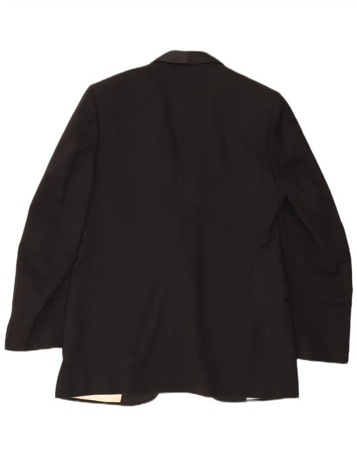 Vintage Mens 1 Button Blazer Jacket UK 40 Large Black