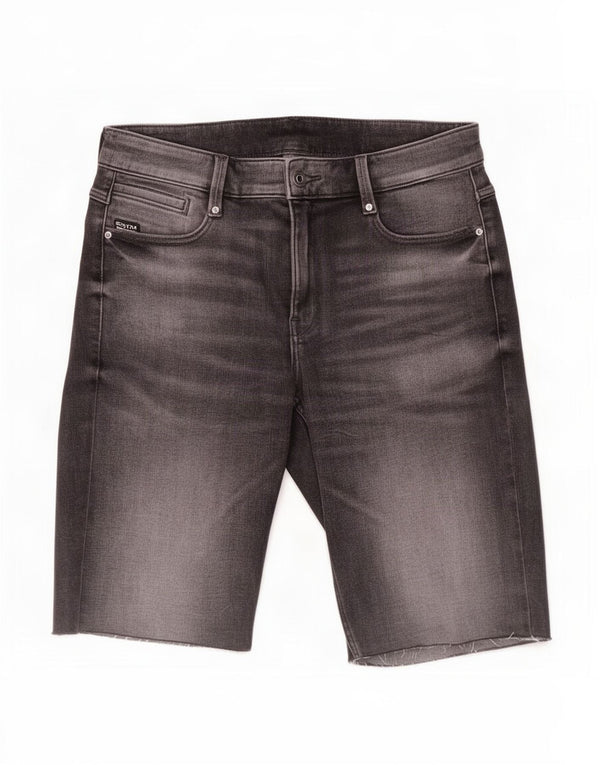 G-Star Mens Slim Denim Shorts W30 Medium Grey