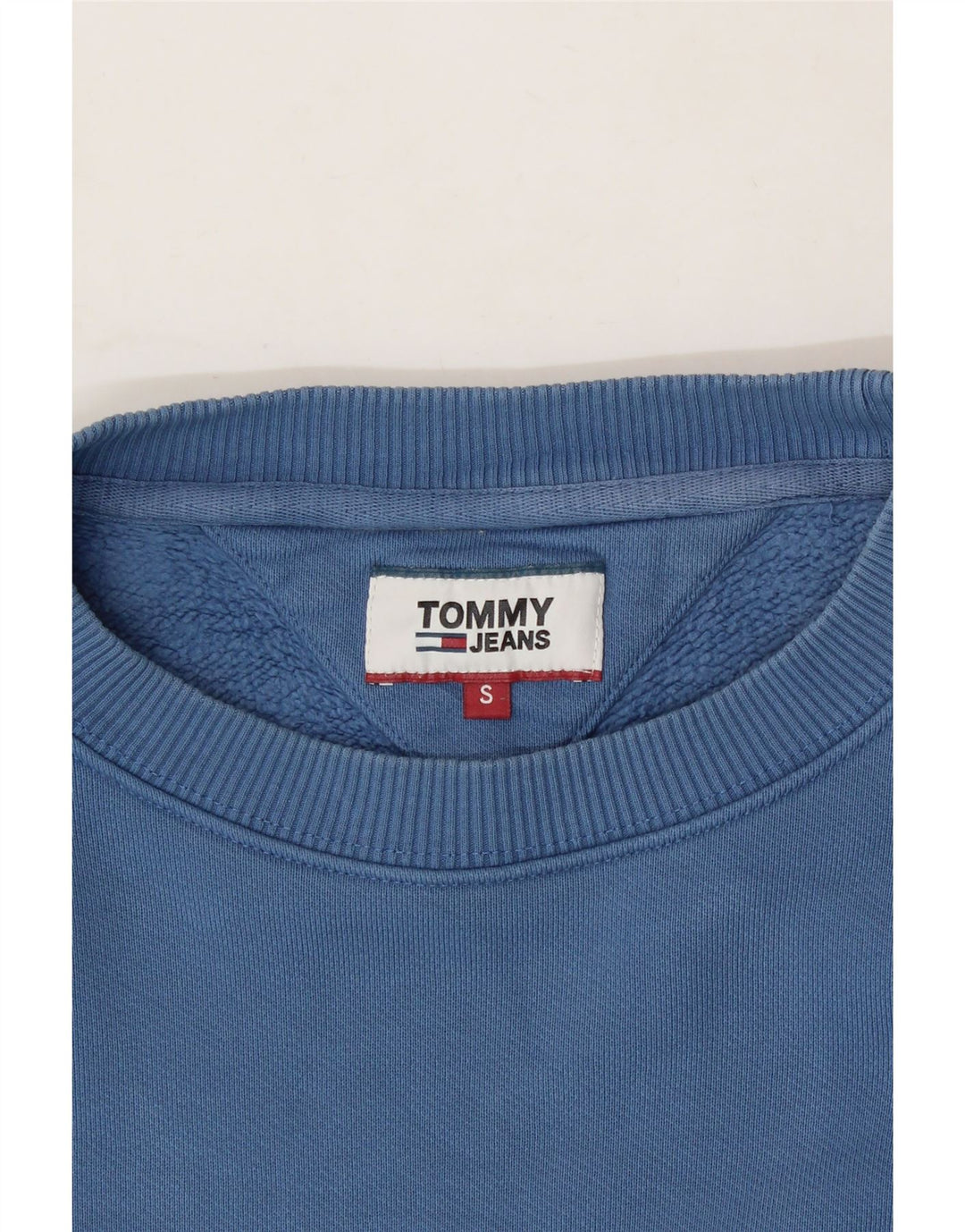 TOMMY HILFIGER Mens Sweatshirt Jumper Small Blue Cotton Vintage Tommy Hilfiger and Second-Hand Tommy Hilfiger from Messina Hembry 