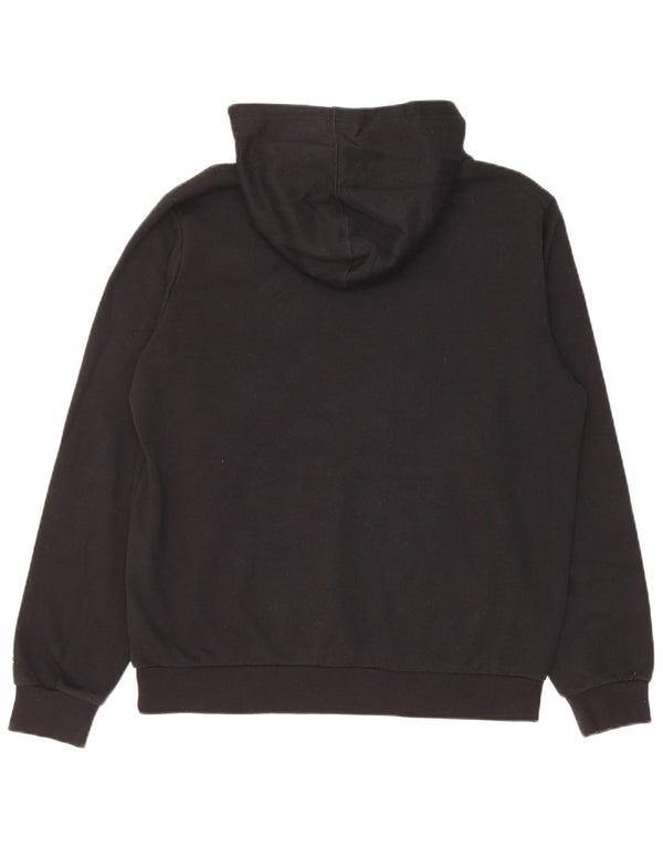 Champion Boys Graphic Hoodie Jumper 15-16 Years 2XL Black Cotton