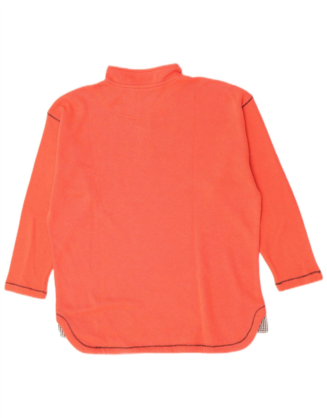 Lotto Womens Zip Neck Sweatshirt Jumper UK 14 Large Orange Polyester