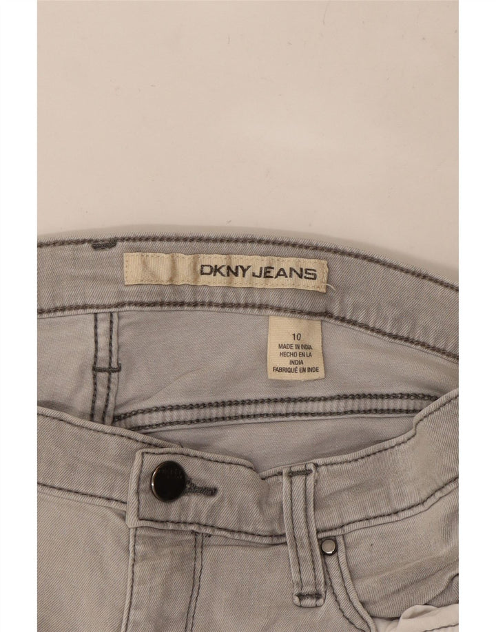 DKNY Womens Denim Shorts US 10 Large W27  Grey Cotton