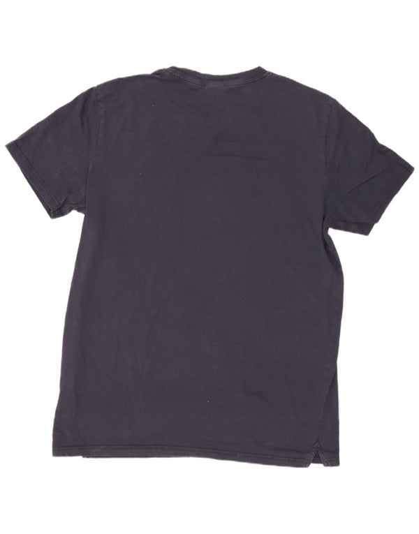 JACK & JONES Mens T-Shirt Top XL Navy Blue Cotton