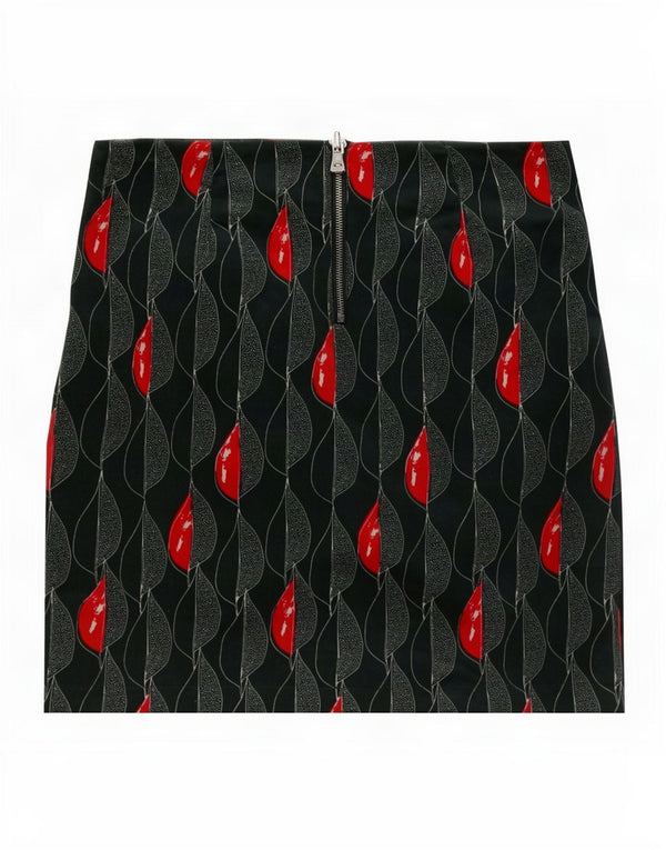 White Stuff Womens Abstract Pattern Mini Skirt UK 10 Small W30 Green