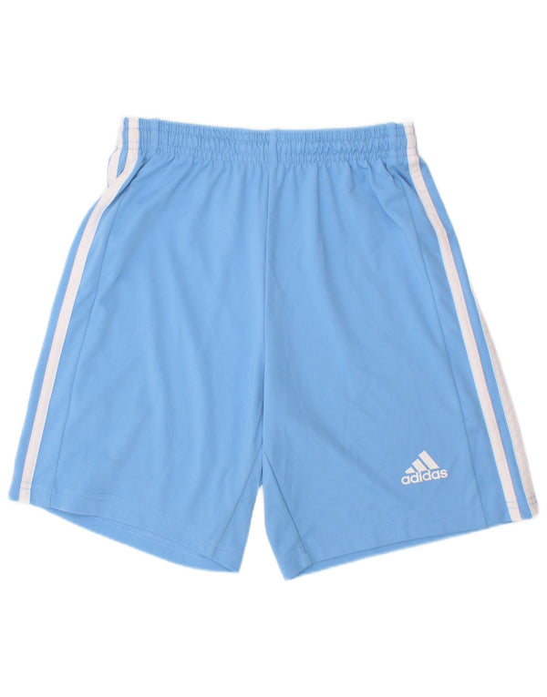 Adidas Boys Aeroready Sport Shorts 11-12 Years Blue Polyester
