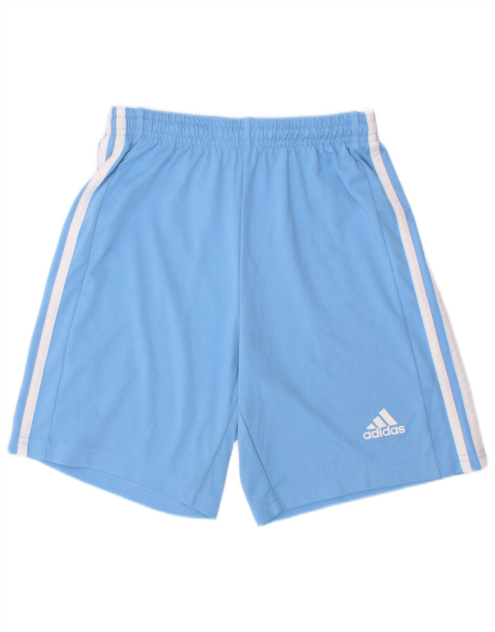 Adidas Boys Aeroready Sport Shorts 11-12 Years Blue Polyester