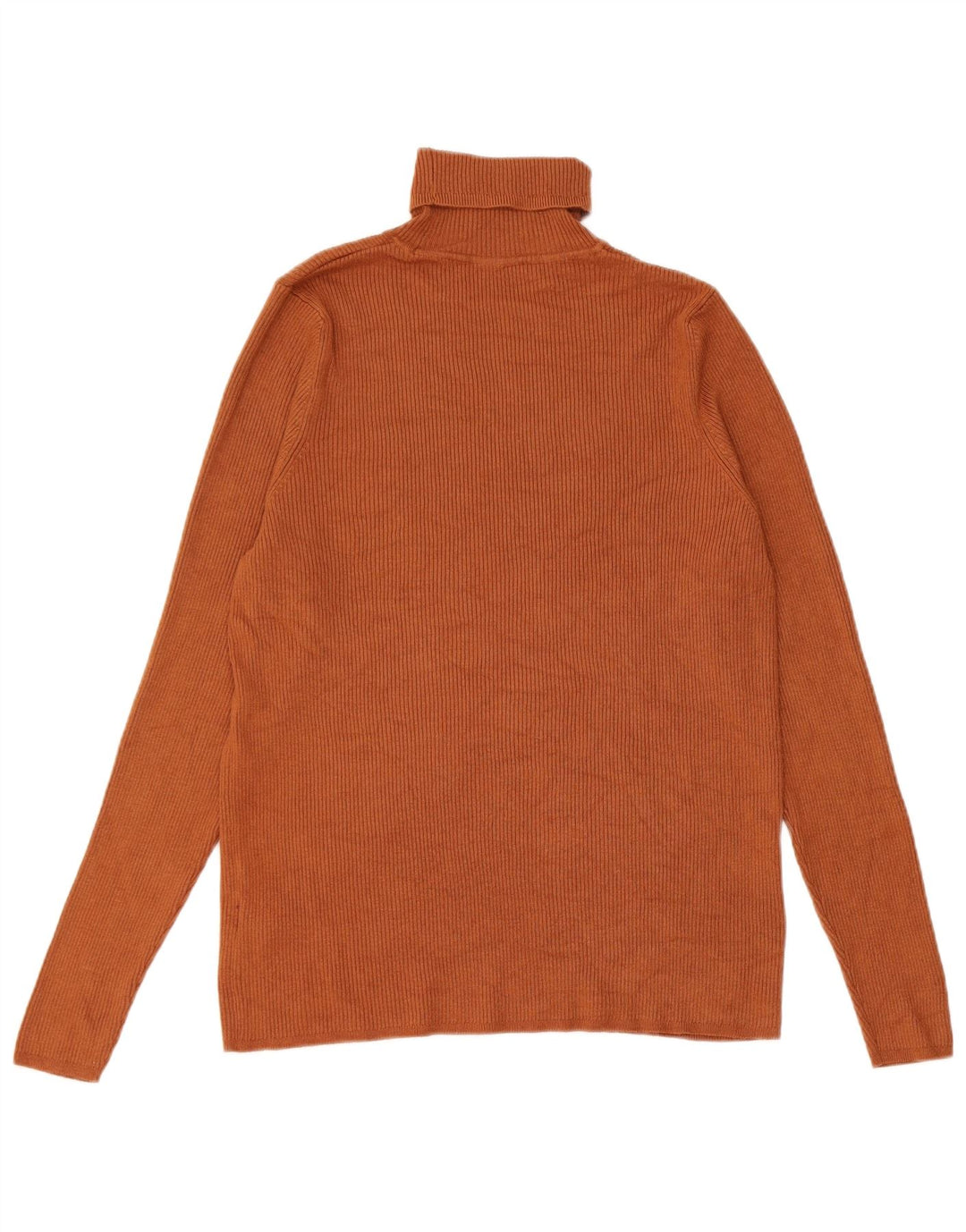 Marks & Spencer Womens Roll Neck Jumper Sweater UK 20 2XL Brown Viscose