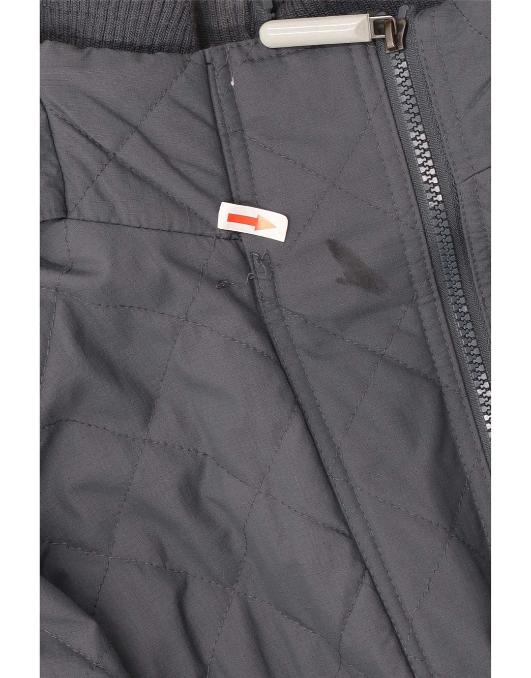 Superdry Womens Windcheater Hooded Windbreaker Jacket UK 40 Large Grey