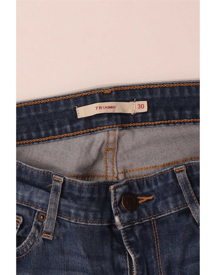 Levi's Womens 711 Skinny Jeans W30 L29 Blue