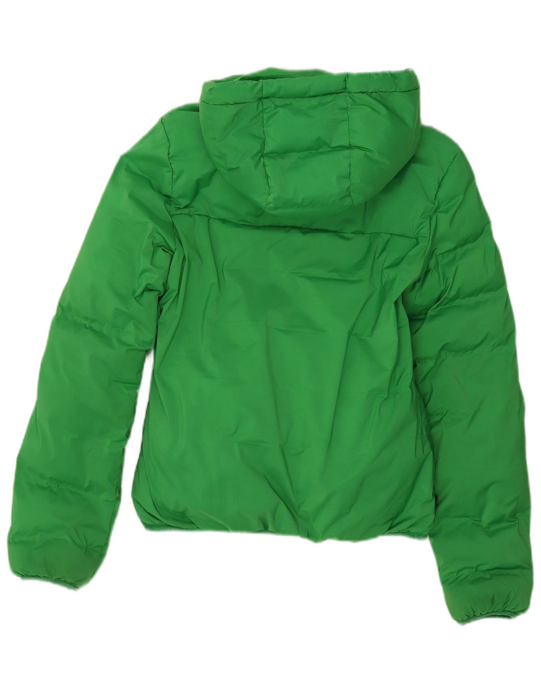 Superdry Womens Hooded Padded Jacket UK 8 Small Green Polyester