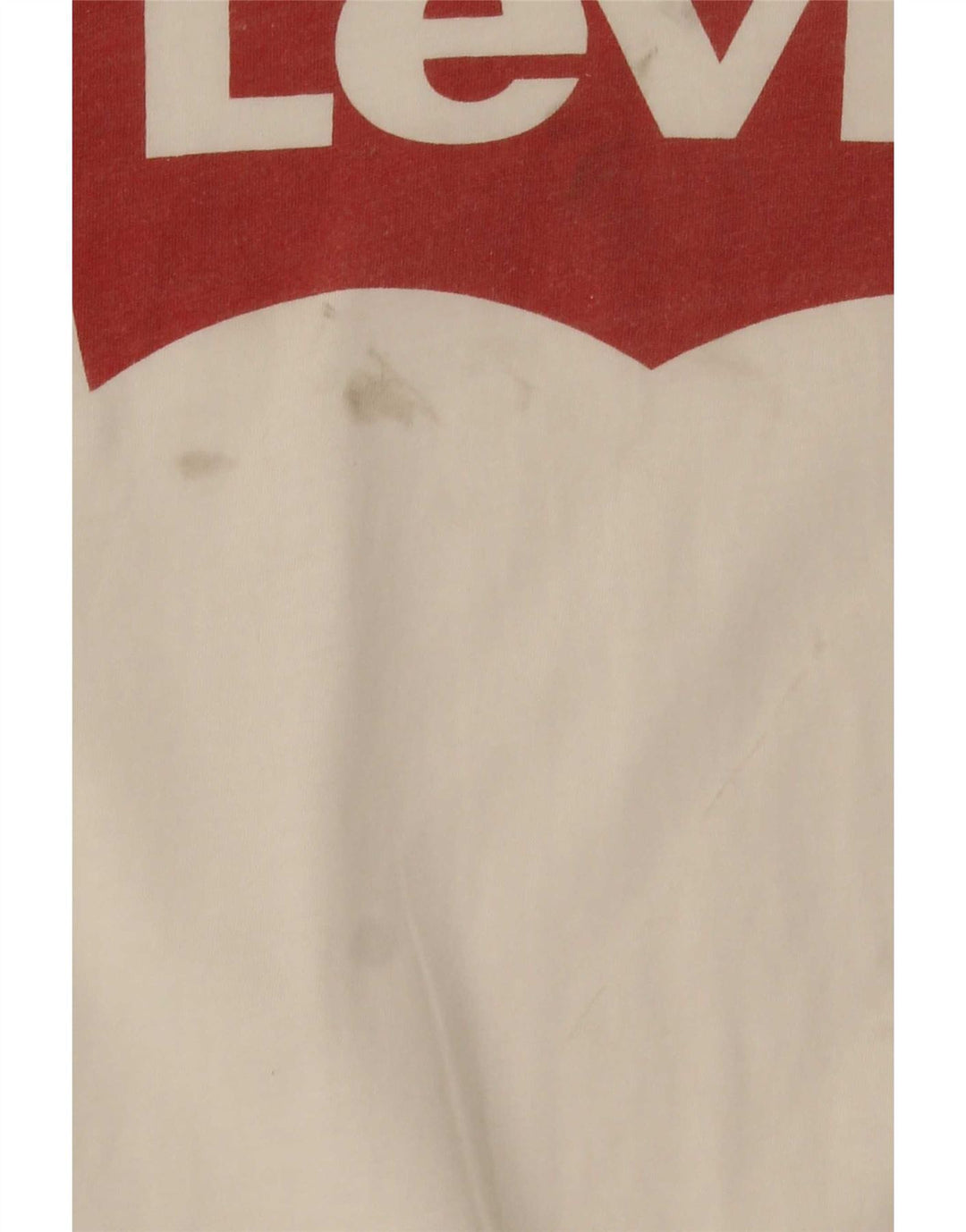 Levi's Womens Graphic T-Shirt Top UK 12 Medium White Cotton