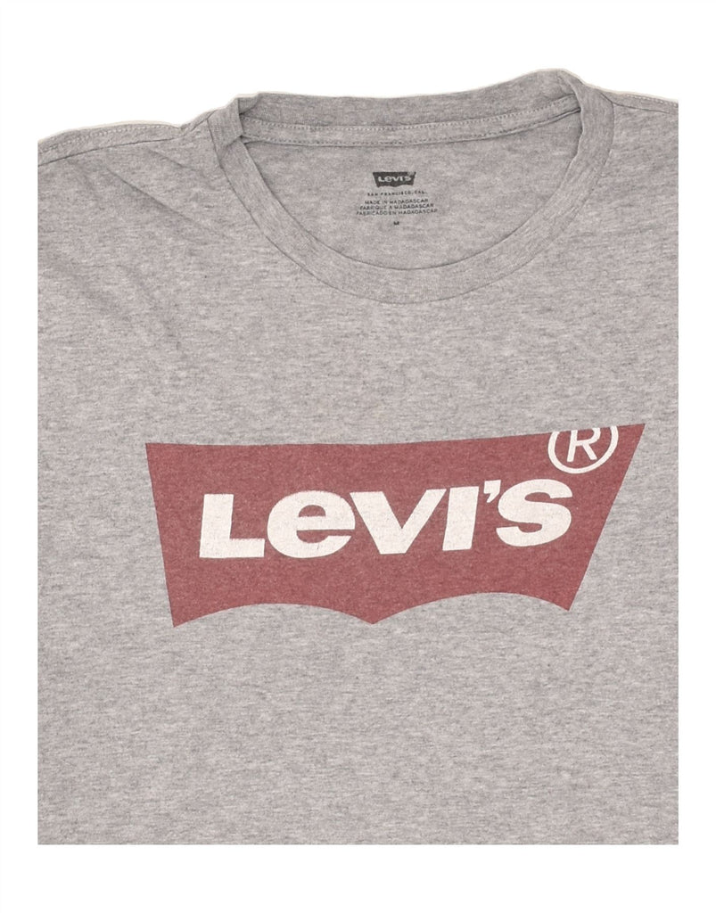 LEVI'S Mens Graphic T-Shirt Top Medium Grey Cotton | Vintage Levi's | Thrift | Second-Hand Levi's | Used Clothing | Messina Hembry 