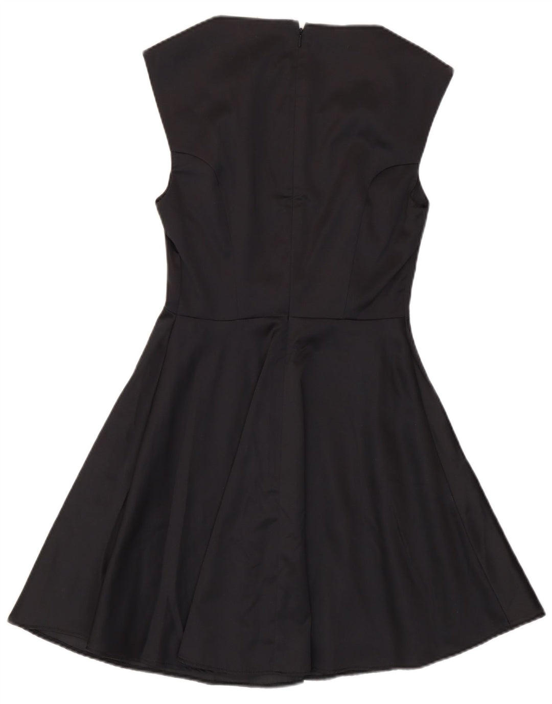 French Connection Womens Sleeveless A-Line Dress UK 8 Small Black Polyester